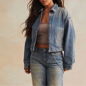 Rare Beauty Blue Denim Jacket